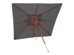 Gastronomie Holz-Sonnenschirm C57 Eckig 4x4m*MCW