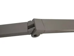 Kassetten-Markise H122 mit Volant 4x3m Polyester Gelb/Weiß Grau*MCW Outlet