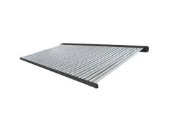 Kassetten-Markise H122 mit Volant 4x3m Polyester Grau/Weiß Anthrazit*MCW Clearance