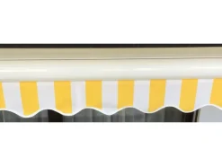 MCW Markisen|Kassetten-Markise H122 mit Volant 4x3m Polyester