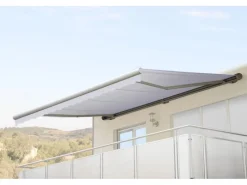 Kassetten-Markise H123 mit Volant 4,5x3m Acryl*MCW Outlet