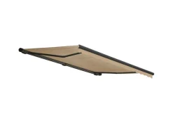 Kassetten-Markise H124 mit Volant 5x3m Polyester Anthrazit*MCW Discount