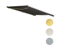 Kassetten-Markise H124 mit Volant 5x3m Polyester*MCW Online
