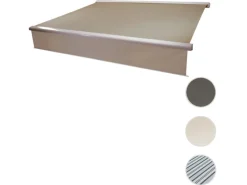 Kassetten-Markise H124 Volant Ausfahrbar 4x3m Polyester*MCW New