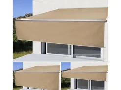 Kassetten-Markise H124 Volant Ausfahrbar 4x3m Polyester*MCW Clearance