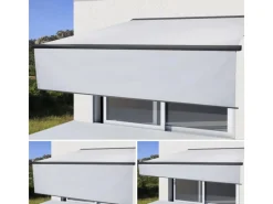 Kassetten-Markise H124 Volant Ausfahrbar 4,5x3m Acryl Anthrazit*MCW Online