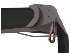 MCW Markisen|Kassetten-Markise H124 Volant Ausfahrbar 4x3m Polyester Grau