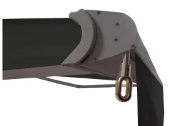 Kassetten-Markise H124 Volant Ausfahrbar 5x3m Polyester Grau*MCW New