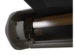 Kassetten-Markise H124 Volant Ausfahrbar 5x3m Polyester Grau*MCW New