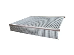 MCW Markisen|Kassetten-Markise H124 Volant Ausfahrbar 5x3m Polyester Grau/Weiß