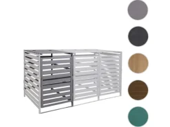 MCW Mülltonnenboxen|Mülltonnenbox Erweiterung H62 Hellgrau 114x67x97cm