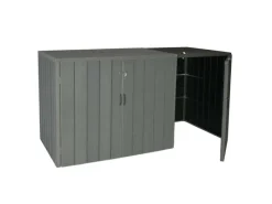 MCW Mülltonnenboxen|Mülltonnenbox Erweiterung J28 Grau 117x79x105cm