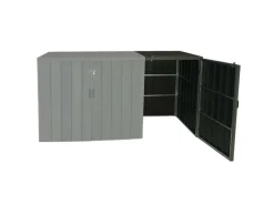 MCW Mülltonnenboxen|Mülltonnenbox Erweiterung J28 Grau 117x79x105cm