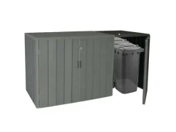 MCW Mülltonnenboxen|Mülltonnenbox Erweiterung J28 Grau 117x79x105cm
