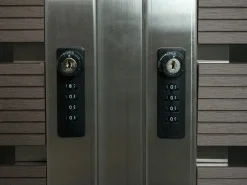 Mülltonnenverkleidung K14 4er Anthrazit 120x264x85cm*MCW Best