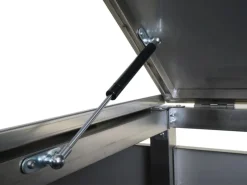 Mülltonnenverkleidung K14 4er Anthrazit 120x264x85cm*MCW Best