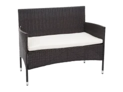 MCW Lounge-Gartenmöbel|Gartenmöbel-Sets|Poly-Rattan Garnitur F55 4-teilig Kissen Creme