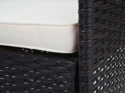 MCW Lounge-Gartenmöbel|Gartenmöbel-Sets|Poly-Rattan Garnitur F55 4-teilig Kissen Creme