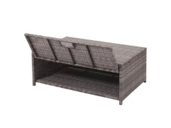 MCW Lounge-Gartenmöbel|Gartenmöbel-Sets|Poly-Rattan Garnitur J34 4-teilig Kissen Dunkel