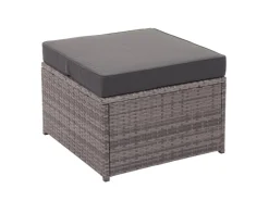 MCW Lounge-Gartenmöbel|Gartenmöbel-Sets|Poly-Rattan Garnitur J34 4-teilig Kissen Dunkel
