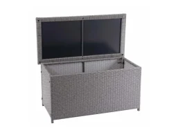 Poly-Rattan Kissenbox D88 170l Basic 51x100x50cm 170l*MCW Hot
