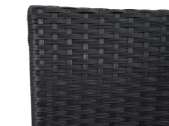 MCW Lounge-Gartenmöbel|Gartenbänke|Poly-Rattan Sitzbank mit Tisch E24 Kissen Creme