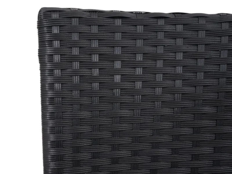 MCW Lounge-Gartenmöbel|Gartenbänke|Poly-Rattan Sitzbank mit Tisch E24 Kissen Creme