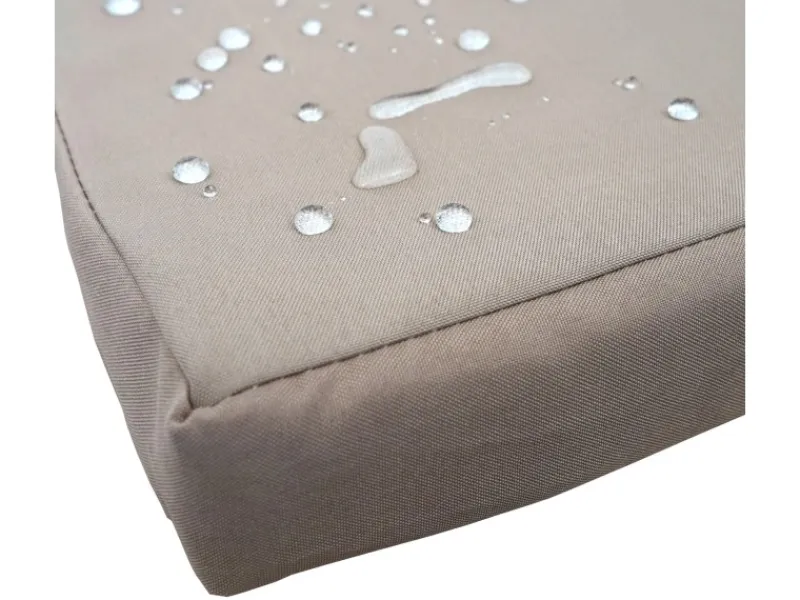 MCW Lounge-Gartenmöbel|Gartenbänke|Poly-Rattan Sitzbank mit Tisch E24 Kissen Creme