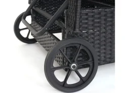 Poly-Rattan Sonnenliege Cesena Kissen Terracotta*MCW Outlet