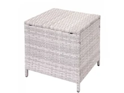 Poly-Rattan-Garnitur A29 Kissen Creme mit 2x Hocker*MCW New