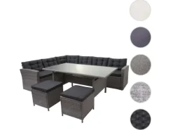 Poly-Rattan-Garnitur A29 Kissen mit 2x Hocker*MCW New