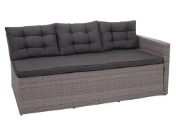 Poly-Rattan-Garnitur A29 Kissen mit 2x Hocker*MCW New