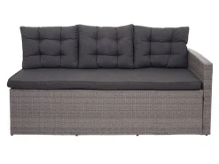 Poly-Rattan-Garnitur A29 Kissen mit 2x Hocker*MCW New