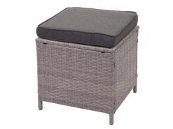Poly-Rattan-Garnitur A29 Kissen mit 2x Hocker*MCW New