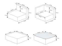 Poly-Rattan-Garnitur D24 Polster Creme*MCW Online