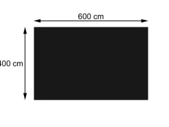 Pool-Abdeckung 200 µm Rechteckig 6x4m*MCW Sale