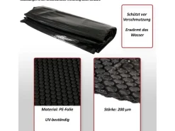 Pool-Abdeckung 200 µm Rechteckig 6x4m*MCW Sale