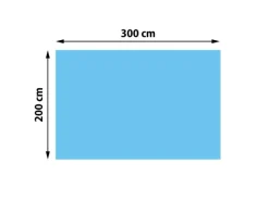 Pool-Abdeckung 400 µm Rechteckig 3x2m*MCW Hot