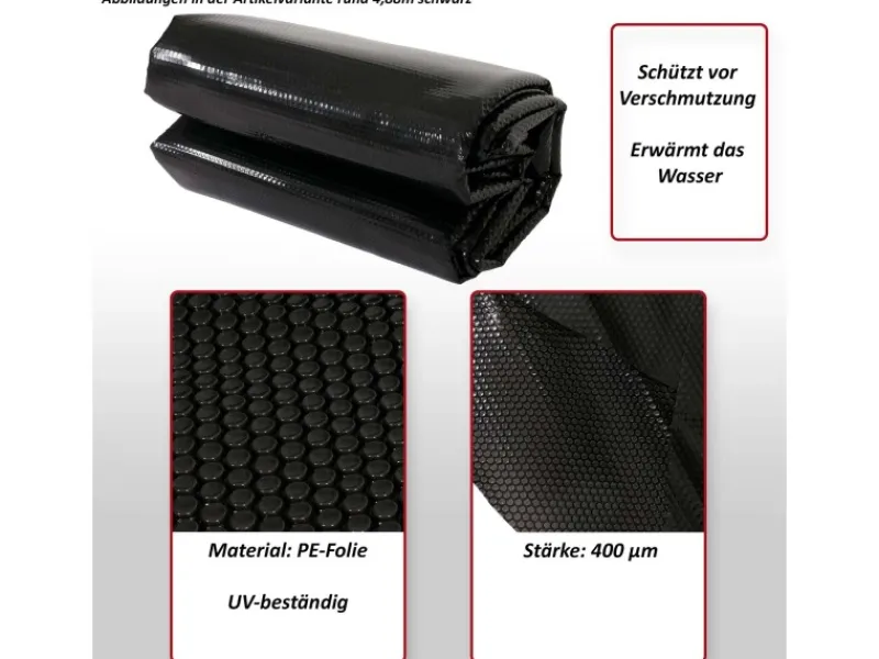 MCW Pool Abdeckung|Pool-Abdeckung 400 µm Rund 3,66m