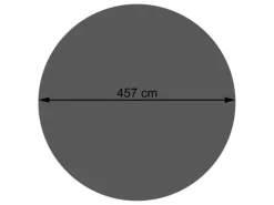 MCW Pool Abdeckung|Pool-Abdeckung 200 µm Rund 4,57m