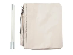 MCW Sonnenschirme|Schutzhülle 370cm für 5x5m XXL-Marktschirm D20 Abdeckhülle Cover mit Reißverschluss Creme