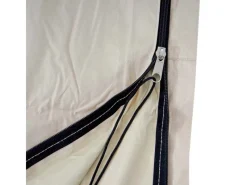 MCW Sonnenschirme|Schutzhülle 370cm für 5x5m XXL-Marktschirm D20 Abdeckhülle Cover mit Reißverschluss Creme