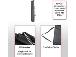 Schutzhülle für 3m Sonnenschirm anthrazit*MCW New