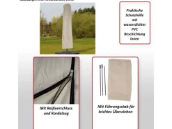 MCW Sonnenschirme|Schutzhülle für Ampelschirm bis 4,3m anthrazit