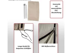 MCW Sonnenschirme|Schutzhülle für Ampelschirm bis 4m Creme