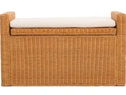 Sitzbank Genua Rattan Staufach Honigfarben*MCW Best