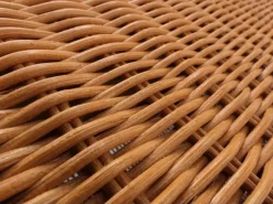Sitzbank Genua Rattan Staufach Honigfarben*MCW Best