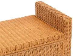 Sitzbank Genua Rattan Staufach Honigfarben*MCW Best