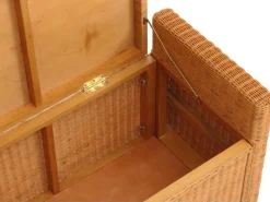 Sitzbank Genua Rattan Staufach Honigfarben*MCW Best