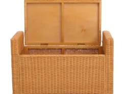 Sitzbank Genua Rattan Staufach Honigfarben*MCW Best